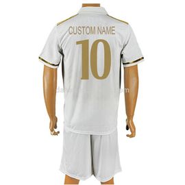 Custom Team Logo and Number Men's Football Training White Soccer Jersey