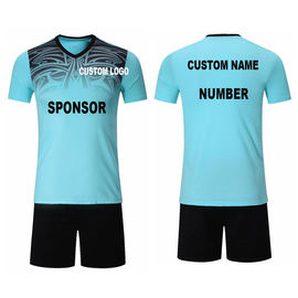 2019 New Design 100% Polyester Quick Drying Breathable Cheap Soccer Uniform Set