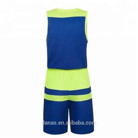 Cheap Custom Blank Basketball Jersey Uniform Design Color Blue With Green