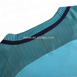 Custom Your Own Best Design Blue Soccer Jersey Long Sleeve