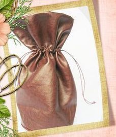 Durable Leather Drawstring Pouch 
